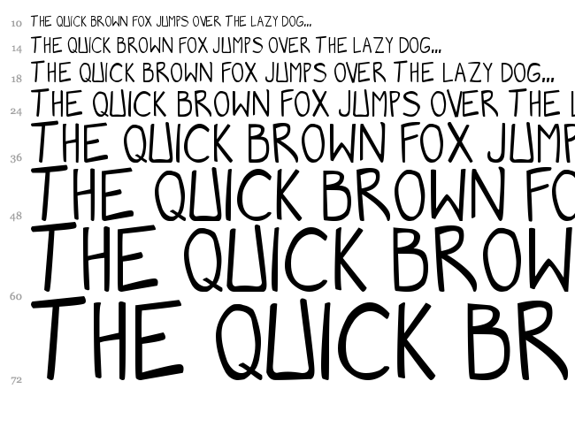 Manga Speak 2 font waterfall